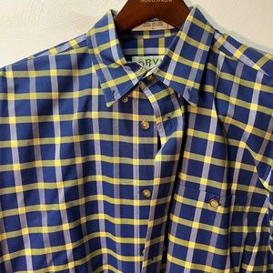 Orvis Signature Twill Long Sleeve Shirt - Bright blue and yellow! - L